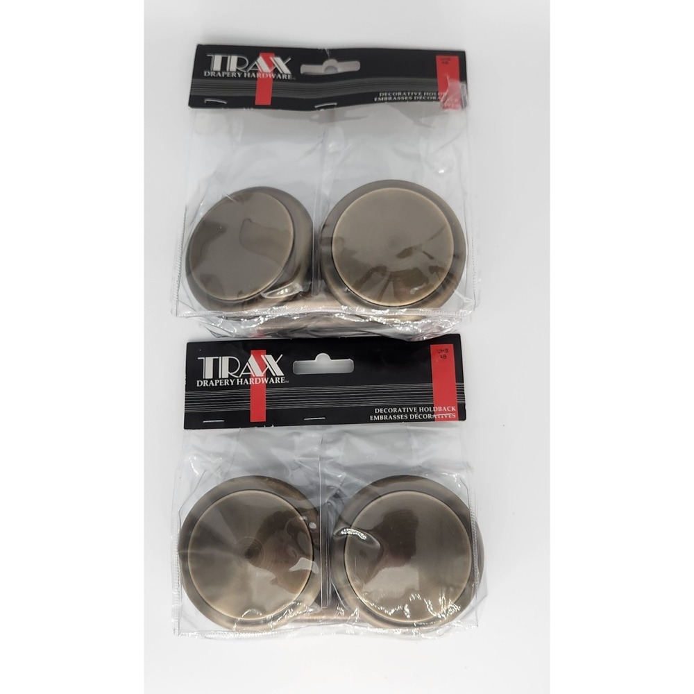 Trax Drapery‎ Hardware Brushed Brass Finish 2 Pair